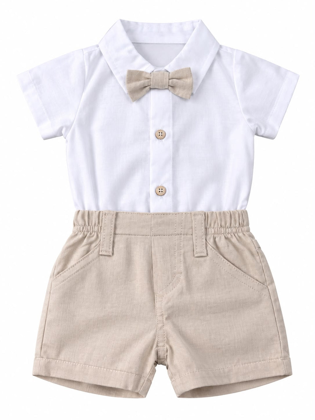 Conjunto Body Camisa Gravata e Bermuda - ANJOS BABY