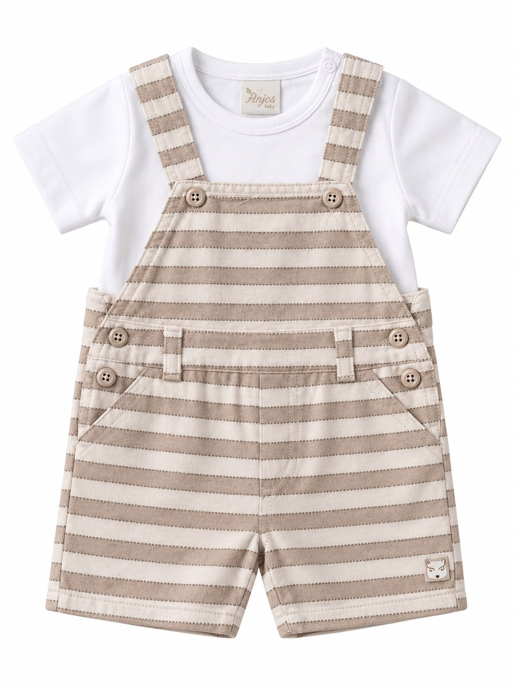 Jardineira com Blusa - ANJOS BABY