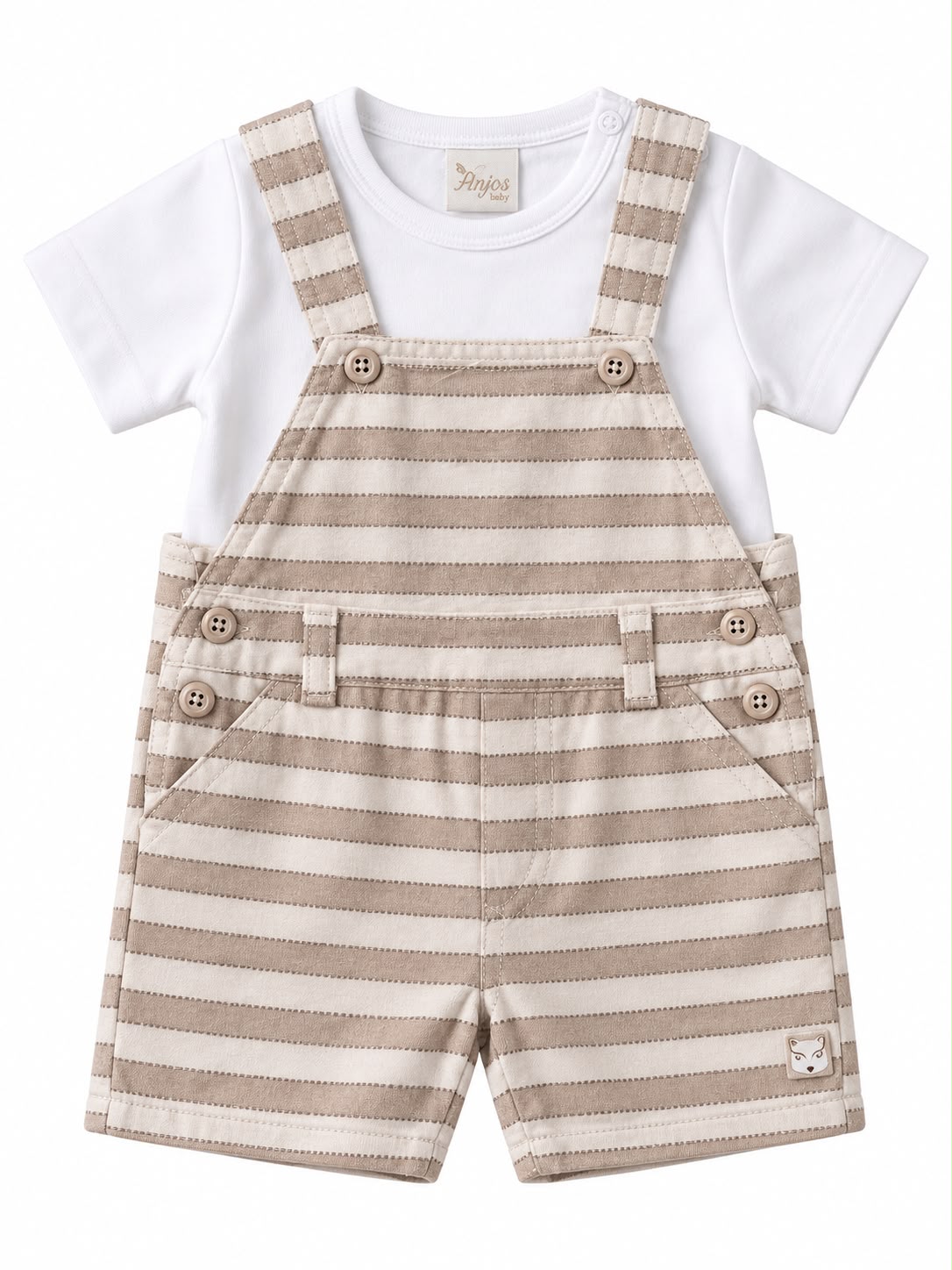 Jardineira com Blusa - ANJOS BABY