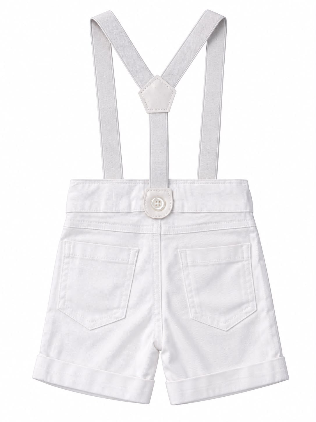 Conjunto Camisa Gravata e Bermuda Suspensório - ANJOS BABY