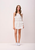 Vestido Babado Bordado Chiffon - AUTHORIA