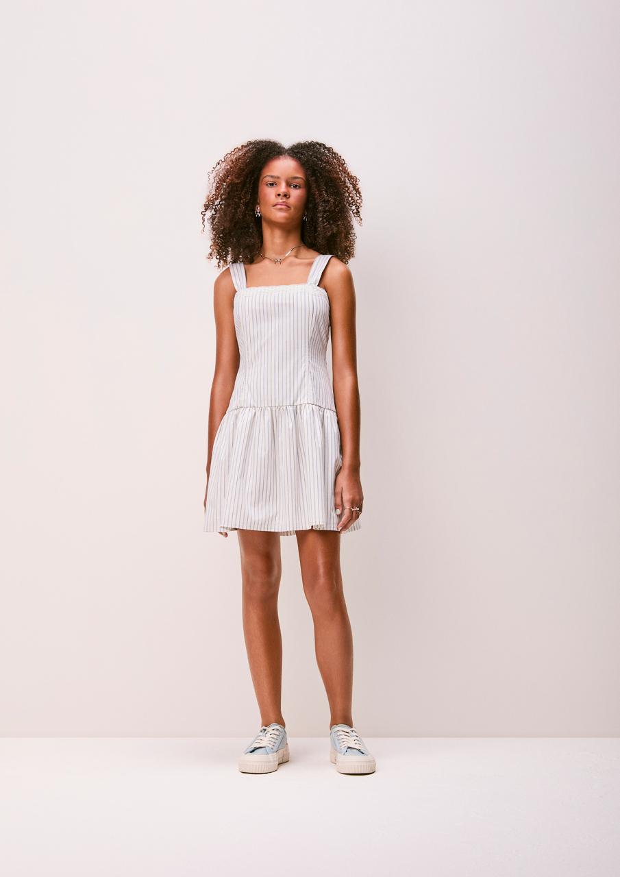 Vestido Tricoline Listrado - AUTHORIA