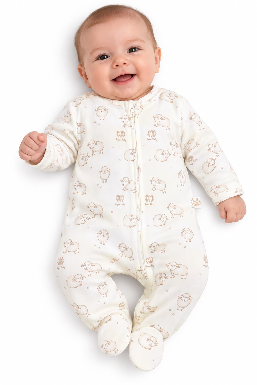 Macacão Ziper Suedine - ANJOS BABY