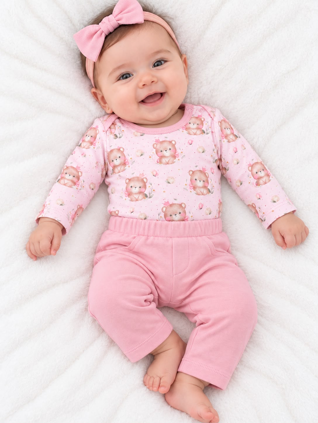 Conjunto Body Manga Longa e Calça - ANJOS BABY