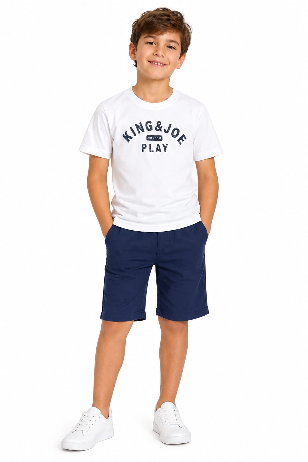 Conjunto Camiseta Meia Malha e Bermuda - KING JOE