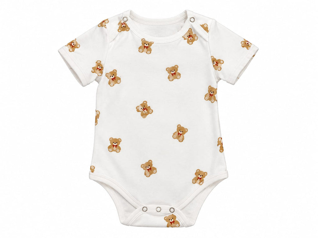 Body Manga Curta Urso - BABY CHIC