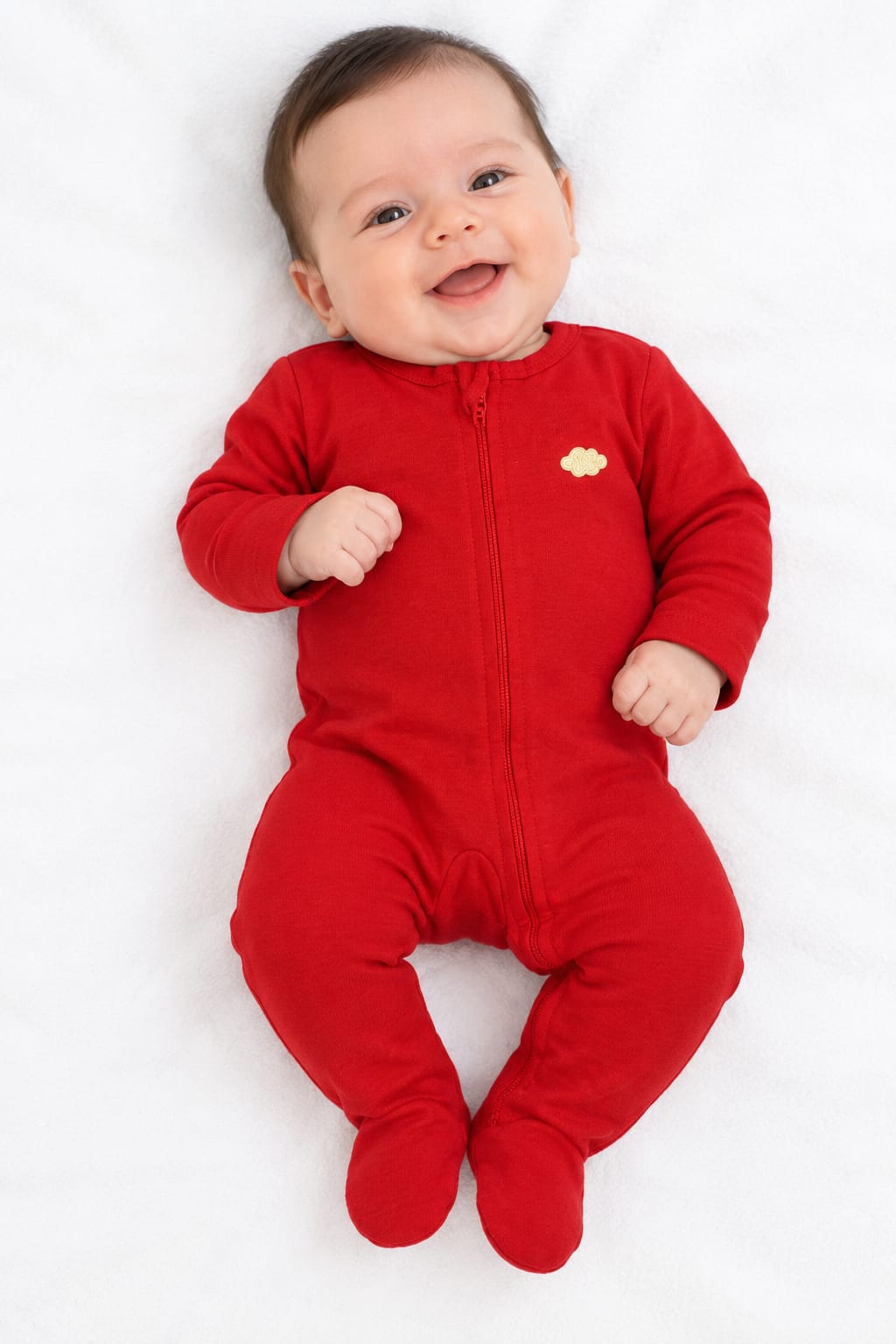 Macacão Longo Suedine Zíper - ANJOS BABY