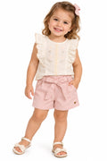 Conjunto Blusa e Short Linho - ANJOS BABY
