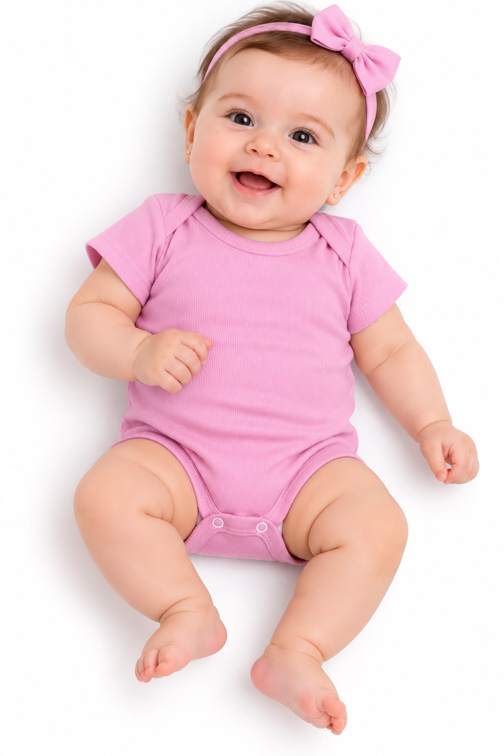 Body Canelado Manga Curta - BABY CHIC