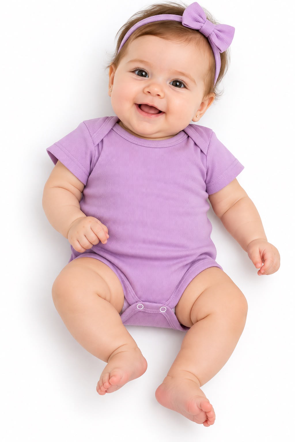 Body Canelado Manga Curta - BABY CHIC