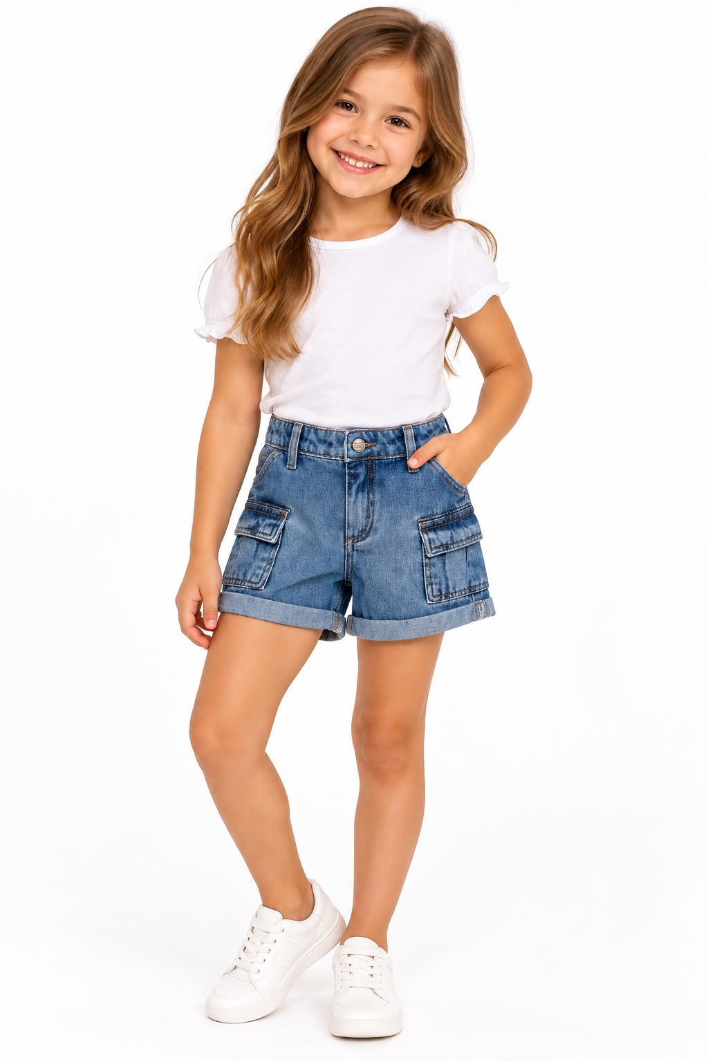 Short Cargo Jeans - MANIA KIDS
