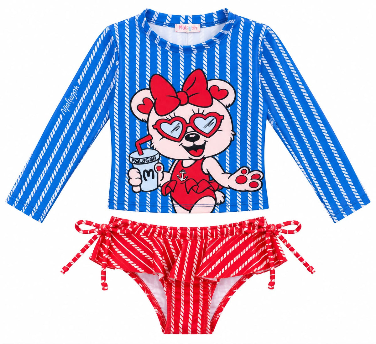 Biquini com Blusa Manga Longa - MALAGAH