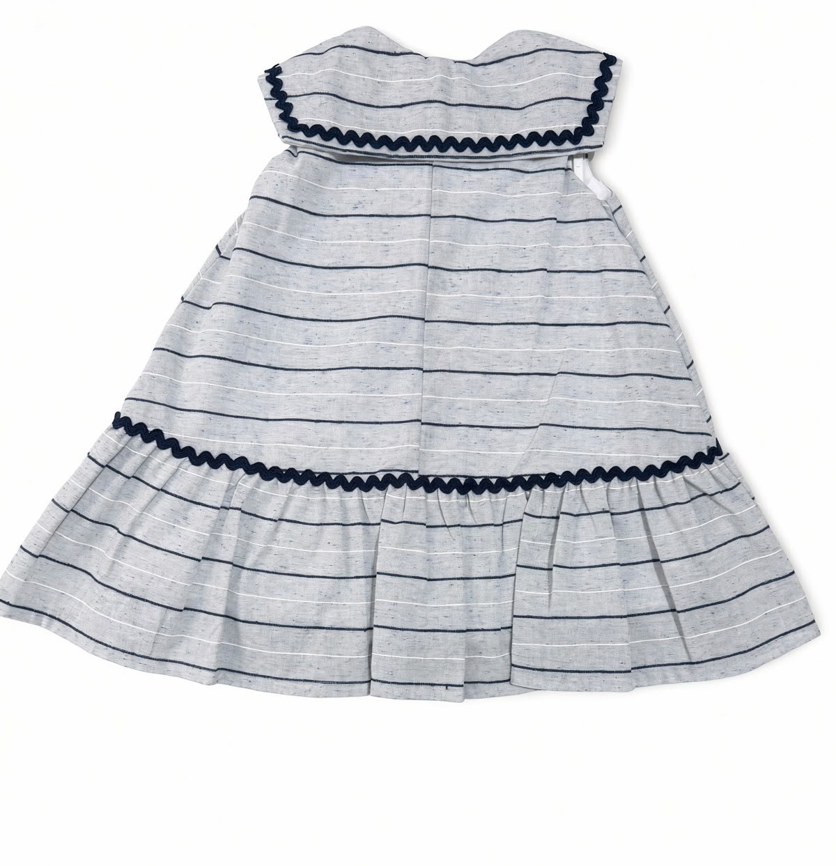 Vestido Linho Listrado - MALAGAH