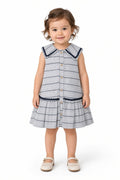 Vestido Linho Listrado - MALAGAH