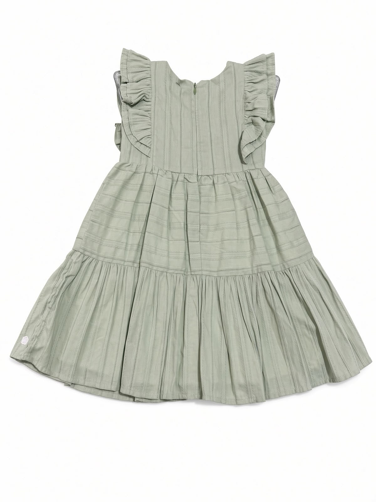 Vestido Linho Maquinetado - ANJOS BABY