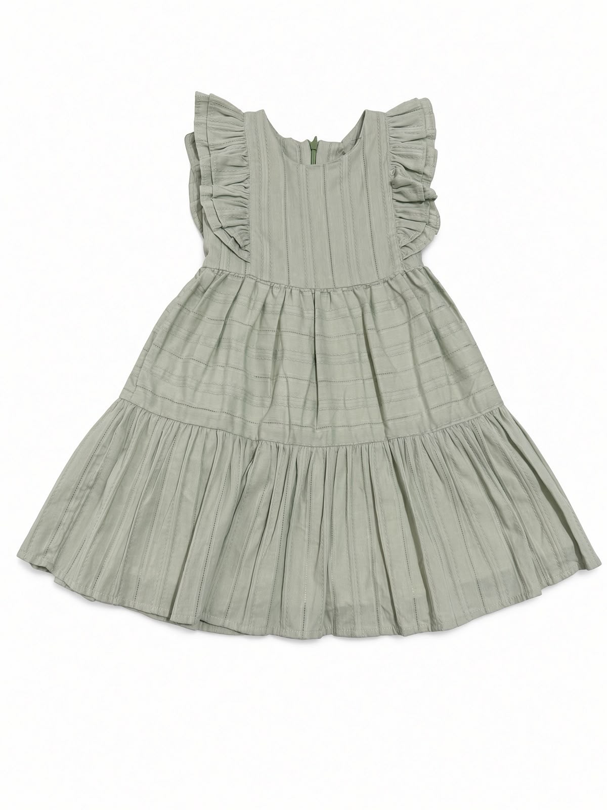Vestido Linho Maquinetado - ANJOS BABY