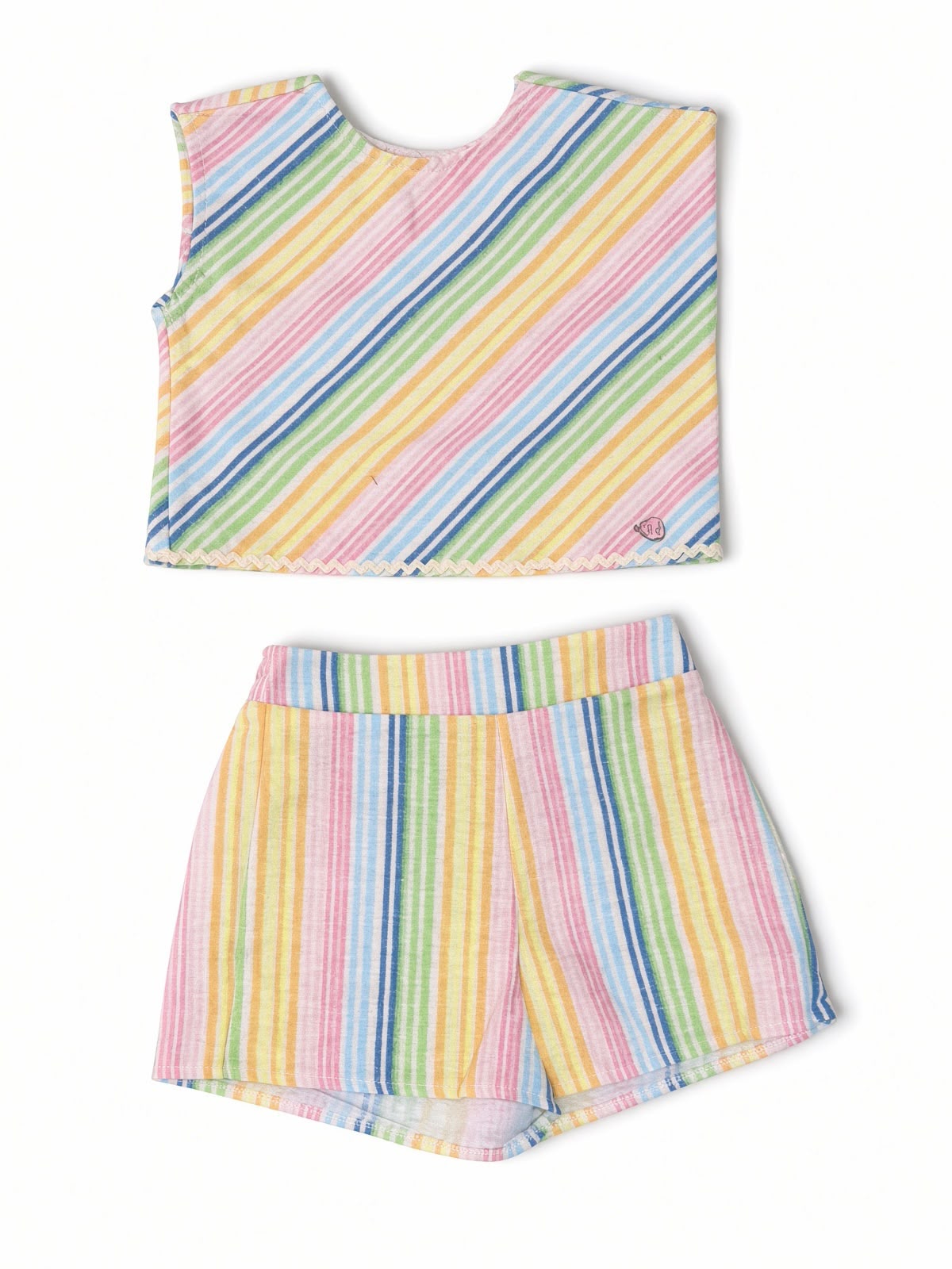 Conjunto Linho Listrado Colorido - MALAGAH