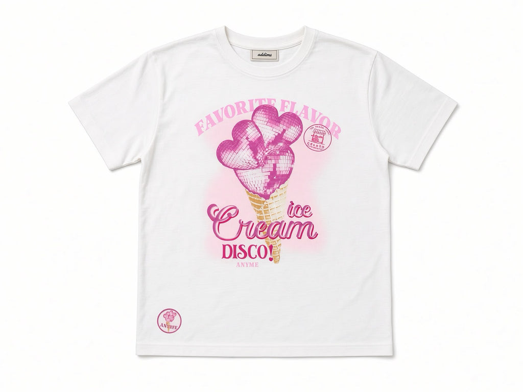 Conjunto T-shirt Ice Cream e Bermuda Ciclista - ANIMÊ