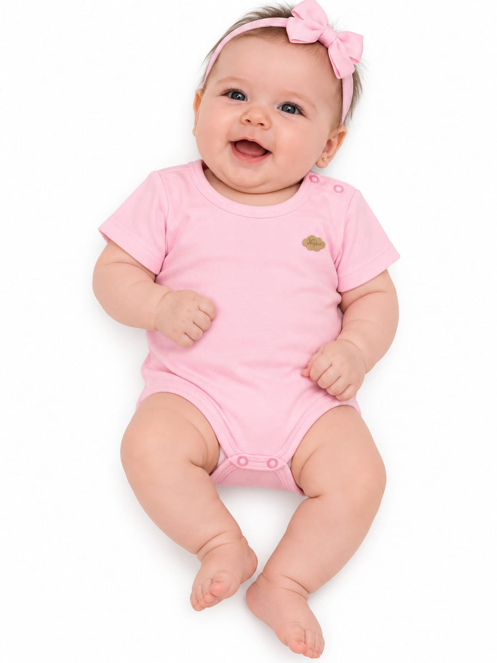 Body Suedine Manga Curta - ANJOS BABY