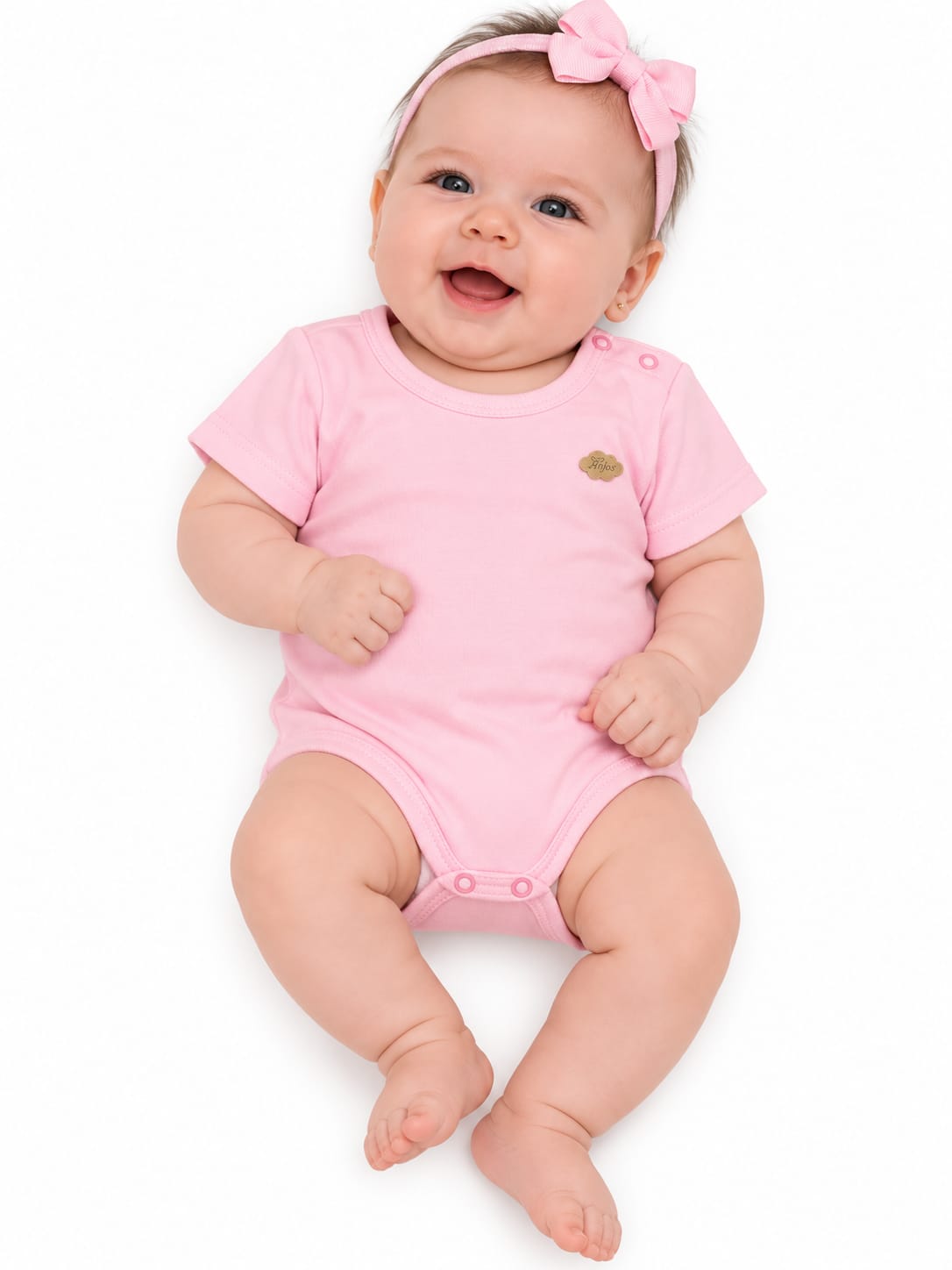 Body Suedine Manga Curta - ANJOS BABY