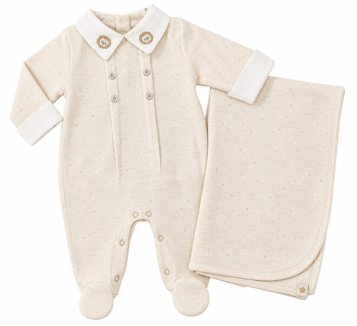 KIt Macacão Malha Tricot Tam RN - ANJOS BABY