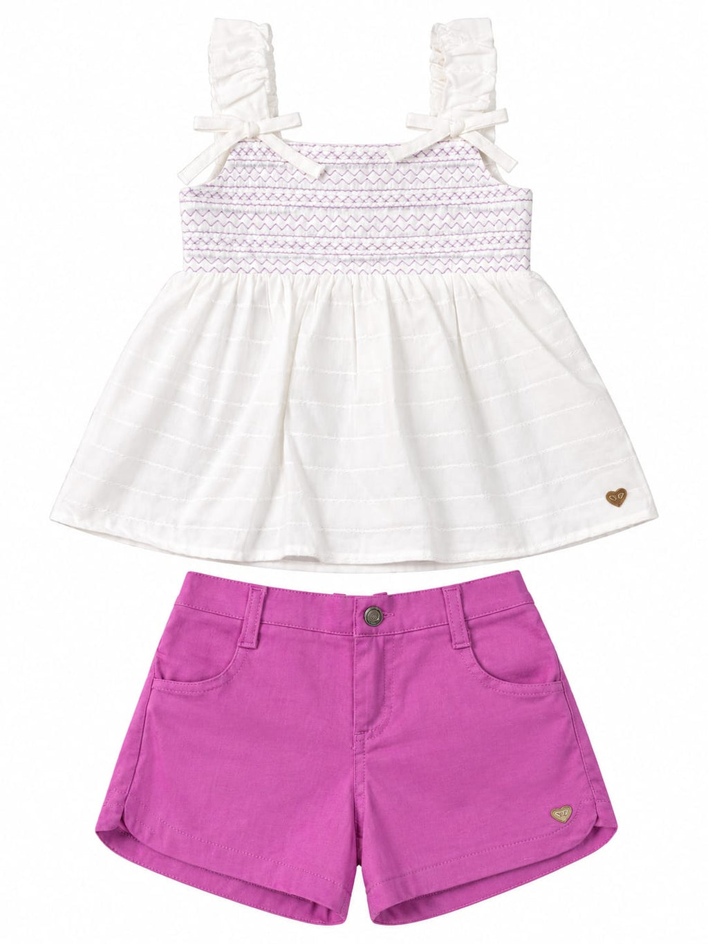 Conjunto Blusa e Short Linho - ANJOS BABY
