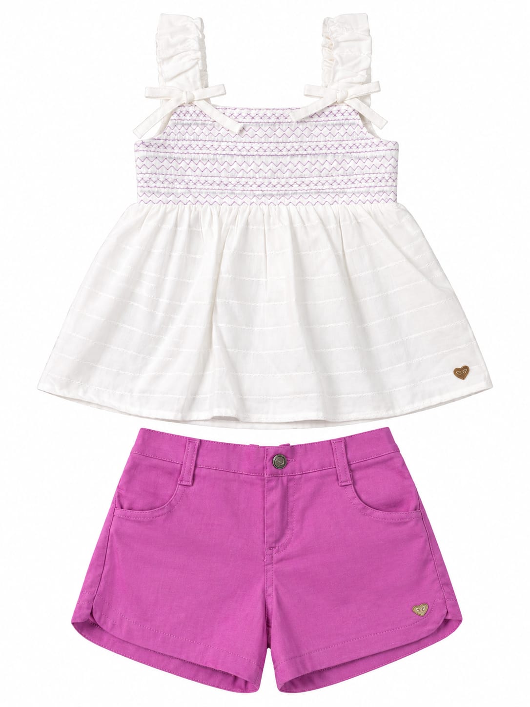 Conjunto Blusa e Short Linho - ANJOS BABY