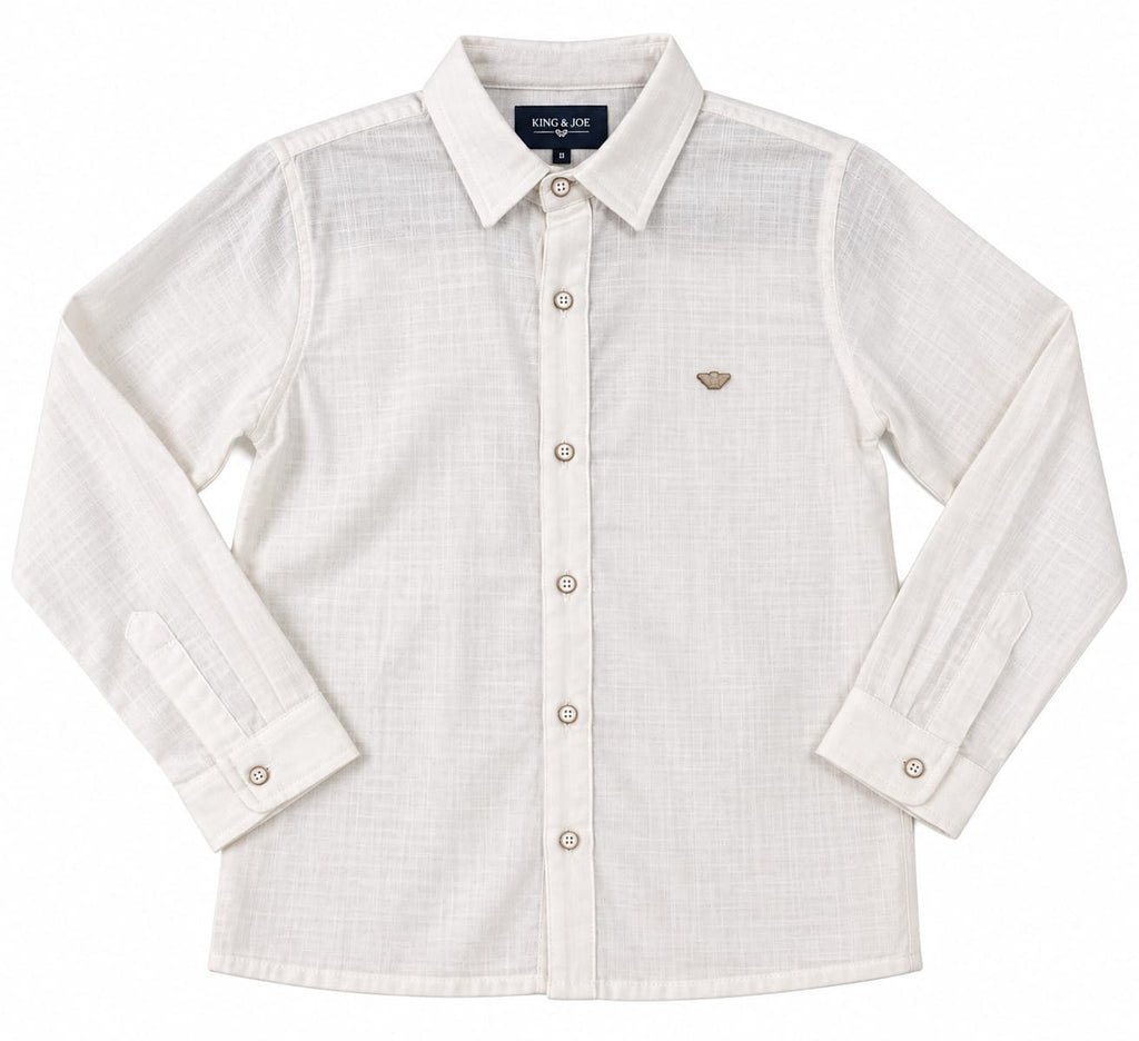 Camisa Linho  Manga Longa - ANJOS BABY