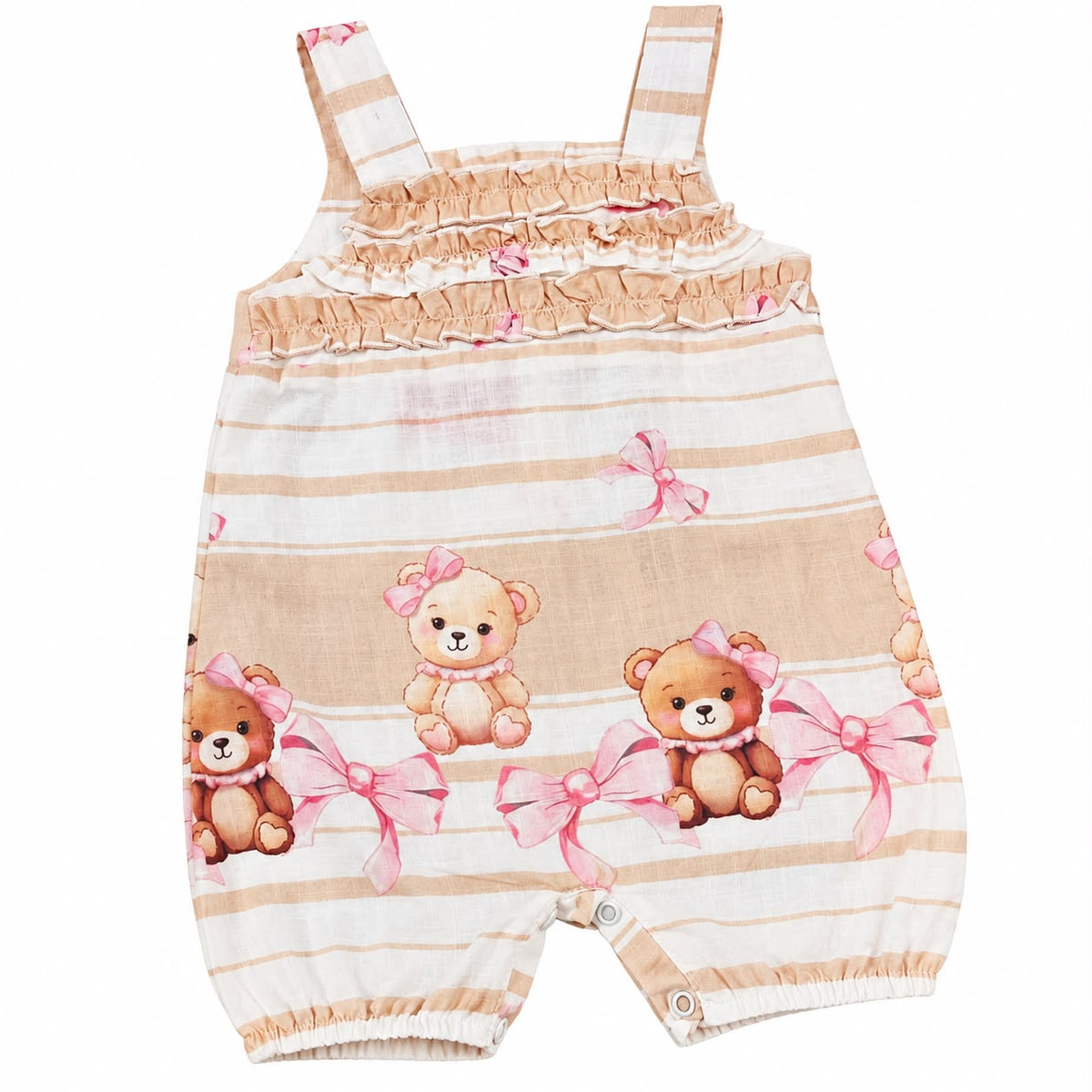 Macacão Curto Urso - ANJOS BABY
