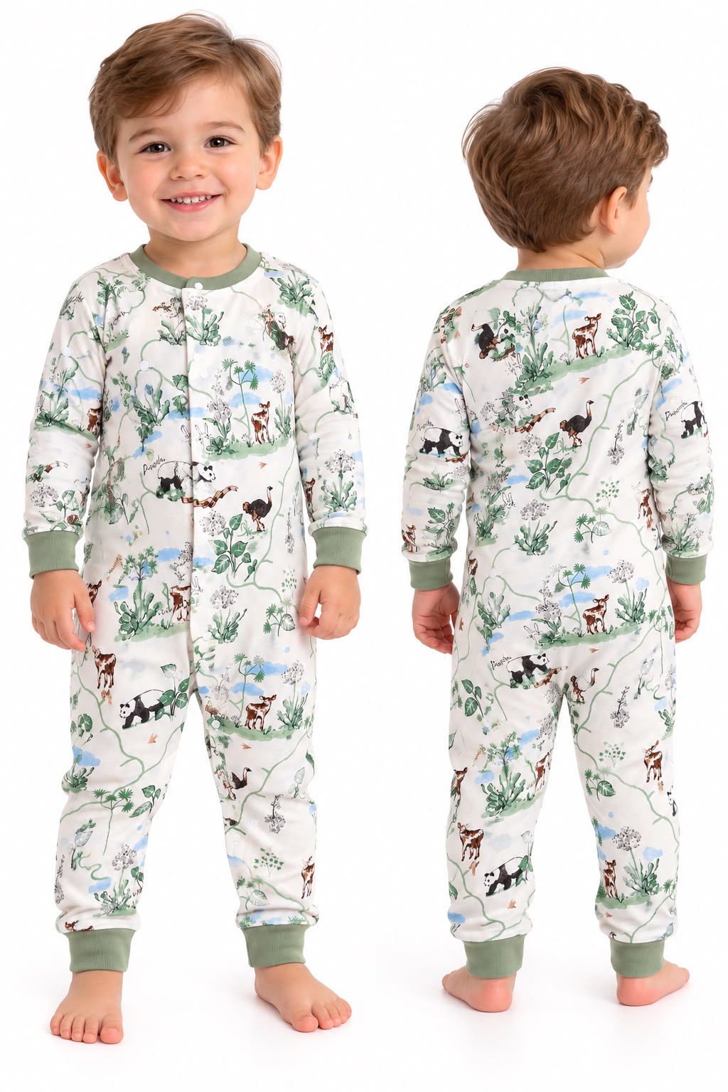 Macacão Longo Estampado - BABY CHIC
