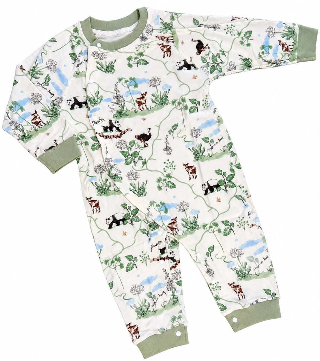 Macacão Longo Estampado - BABY CHIC