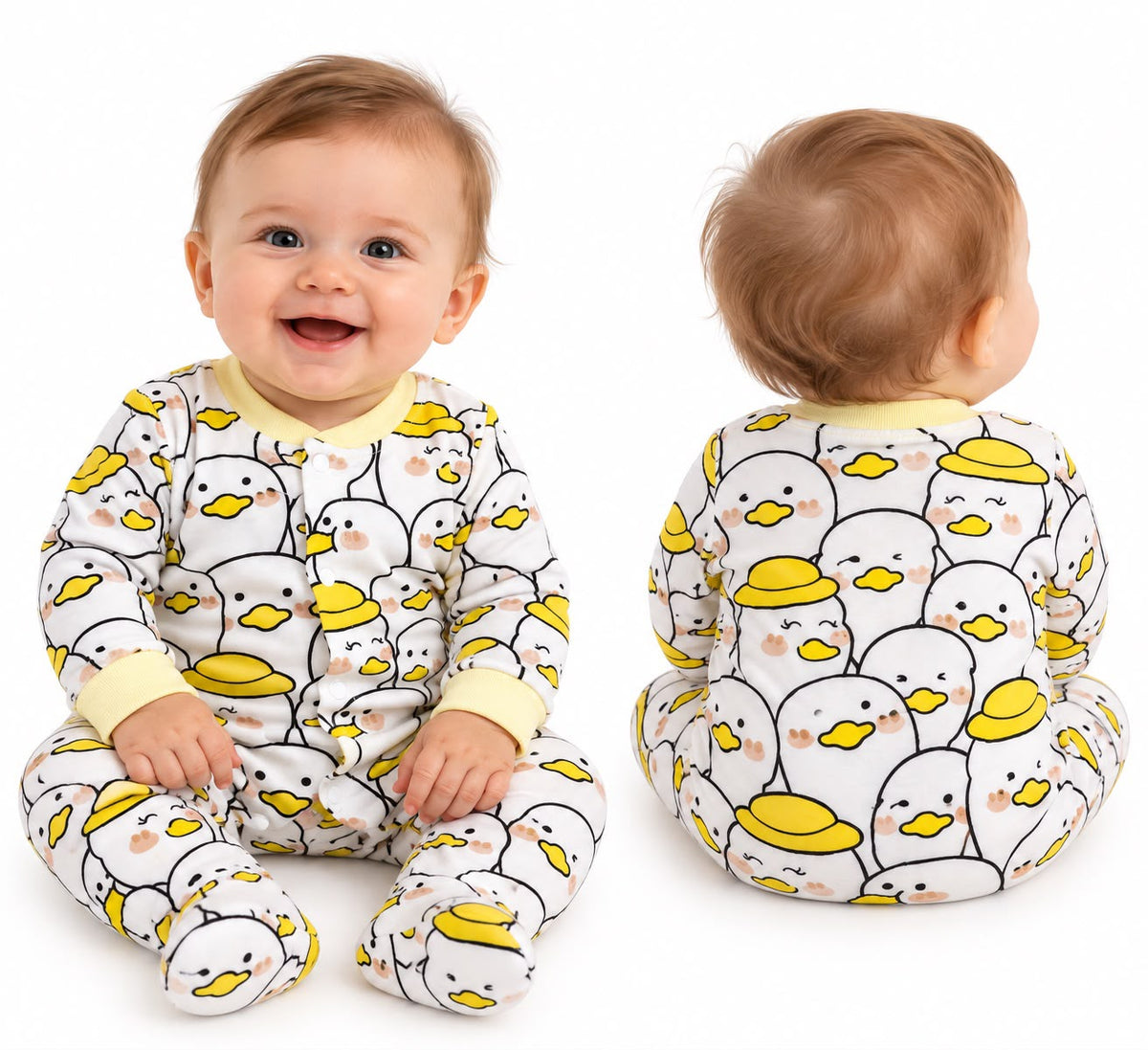 Macacão Longo Estampado - BABY CHIC