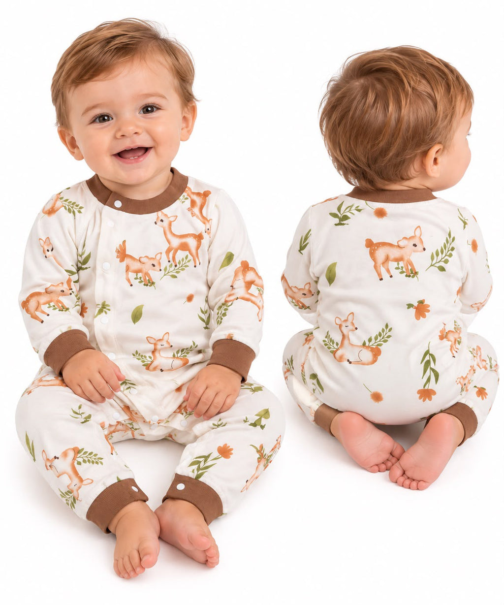 Macacão Longo Estampado - BABY CHIC