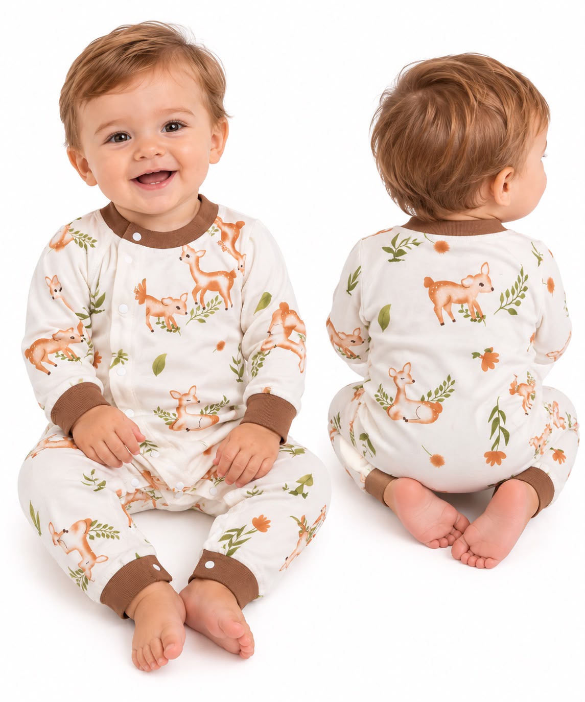 Macacão Longo Estampado - BABY CHIC