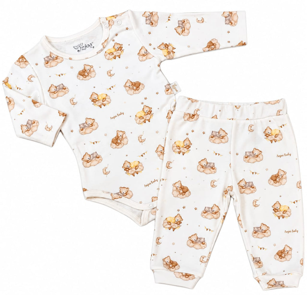 Conjunto Body Longo e Calça - ANJOS BABY