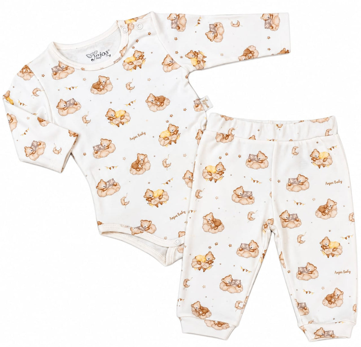 Conjunto Body Longo e Calça - ANJOS BABY