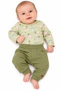 Conjunto Body Longo Estampado Dino e Calça - ANJOS BABY