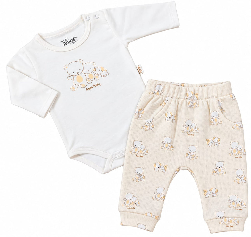 Conjunto Body Longo e Calça - ANJOS BABY
