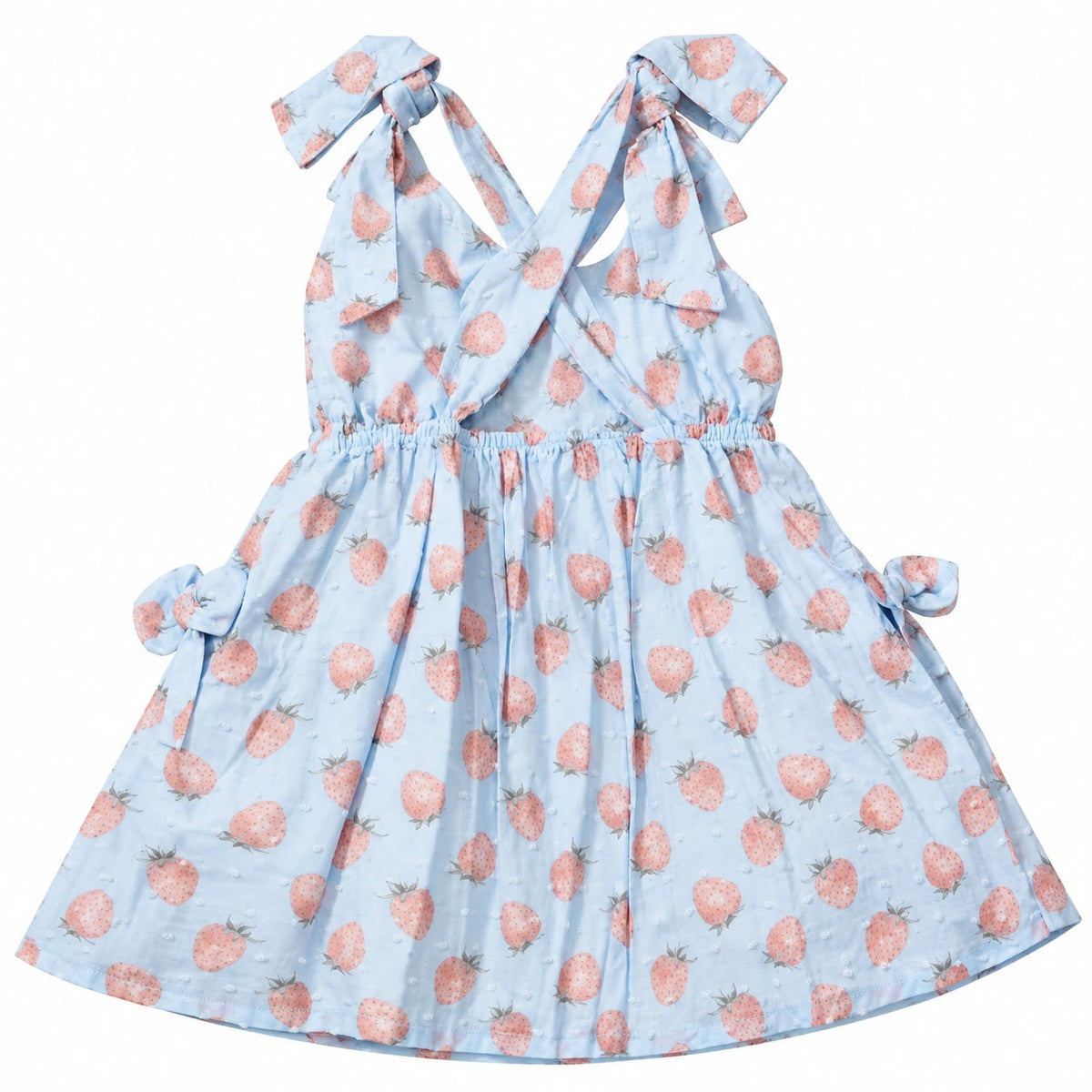 Vestido Voal Morango - ANJOS BABY