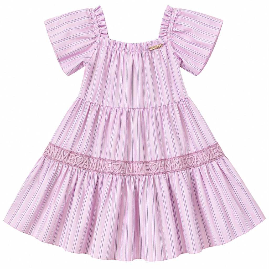 Vestido Tricoline Listrado - ANIMÊ
