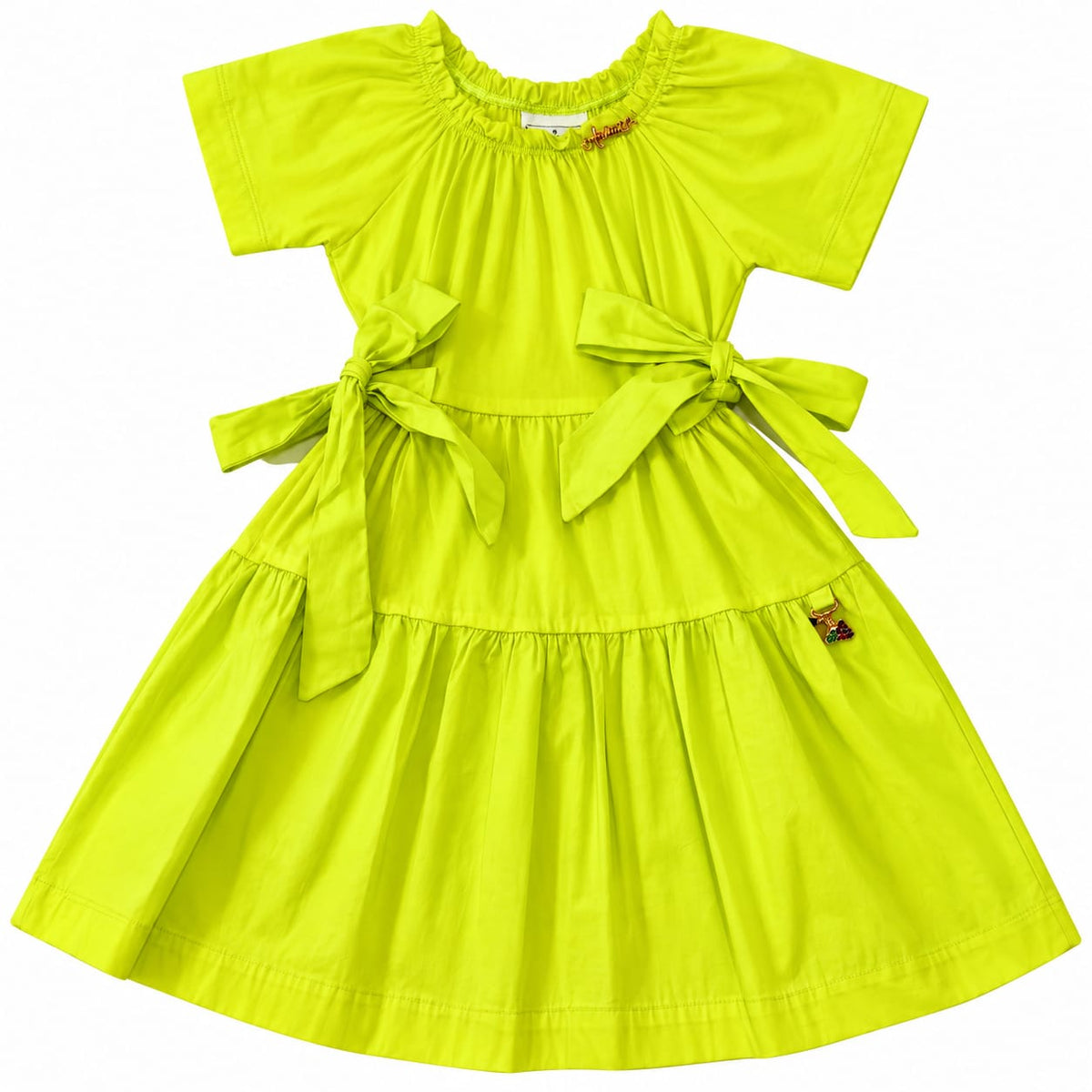 Vestido Malha e Tricoline com Laços - ANIMÊ