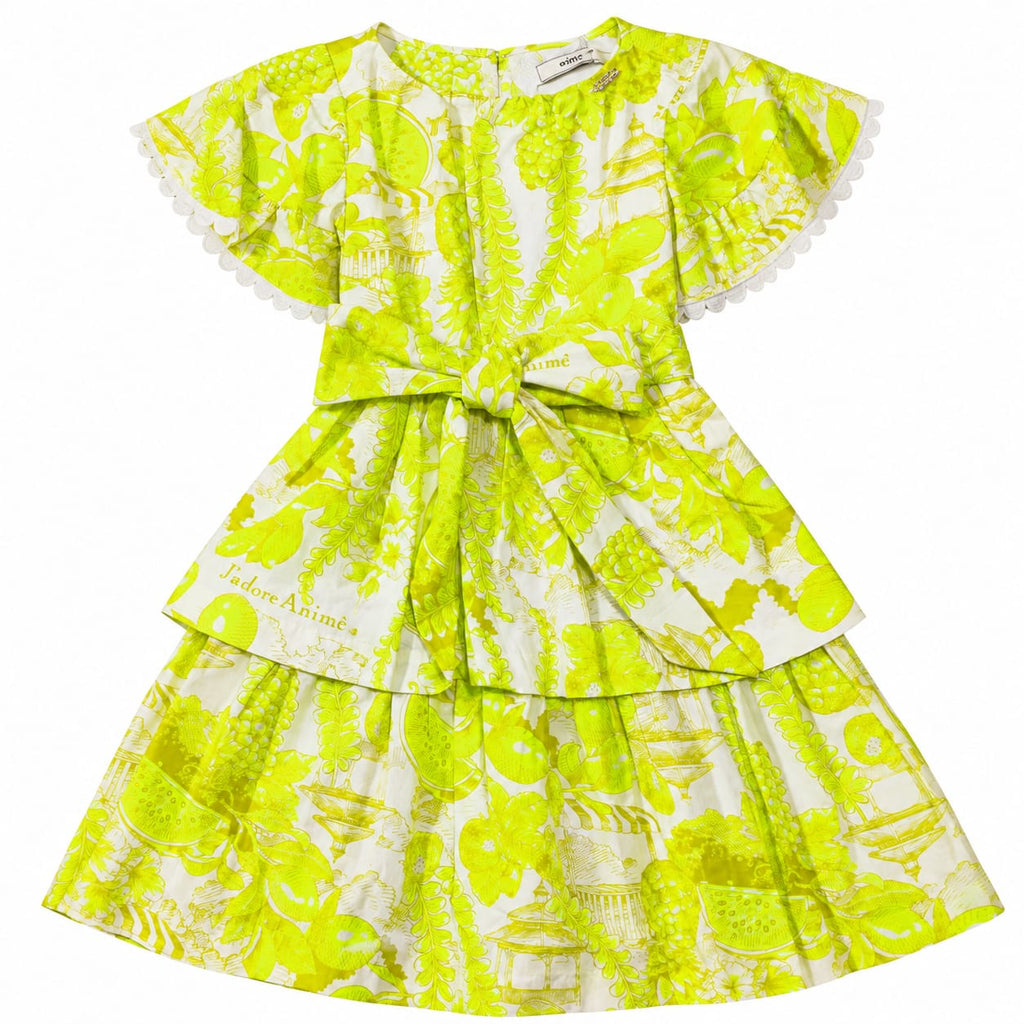 Vestido Tricoline Estampado - ANIMÊ