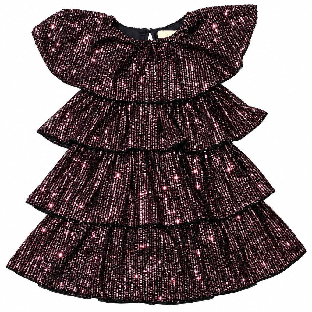 Vestido Paete Babados - ANIMÊ
