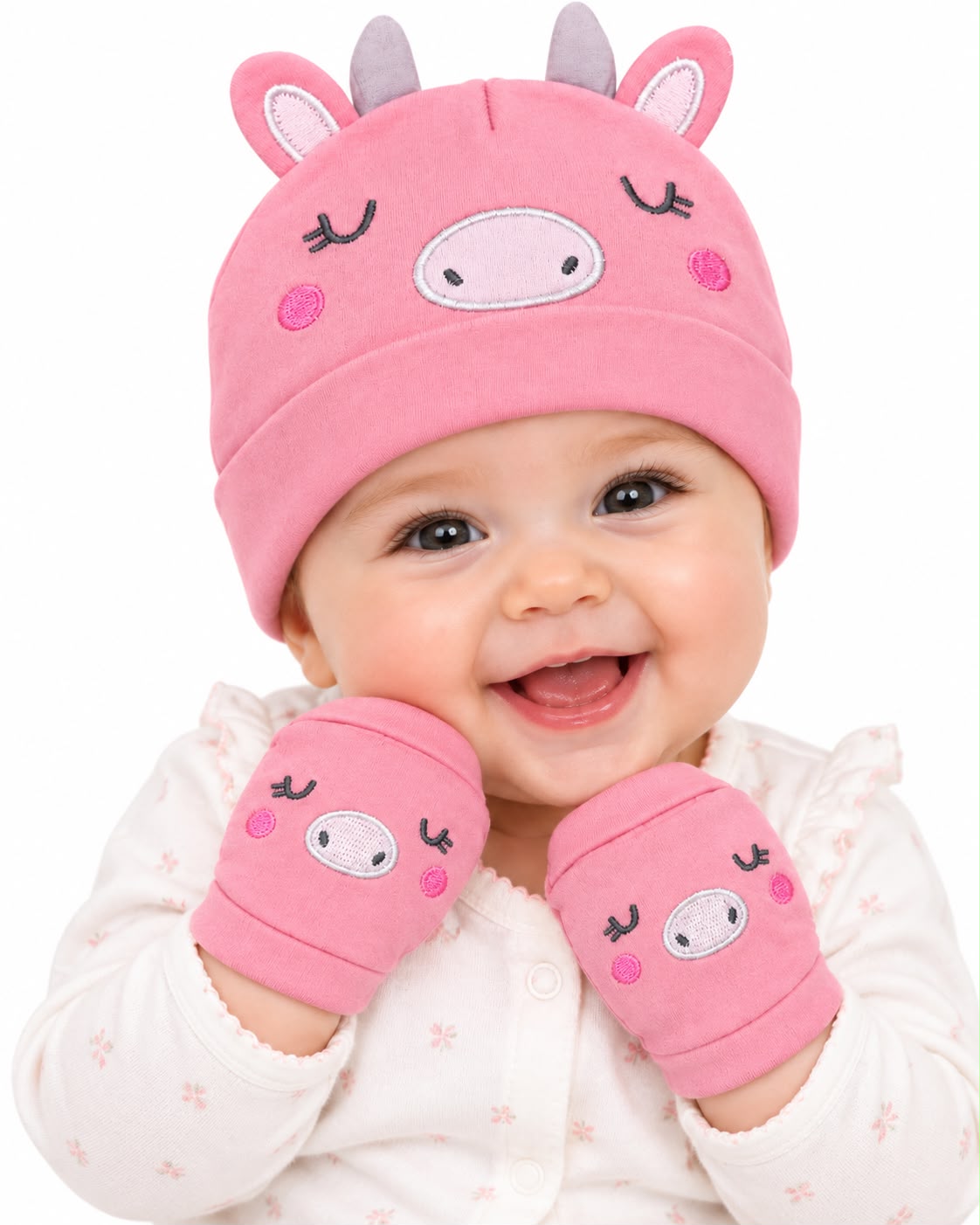 Kit Touca e Luvas - BABY CHIC