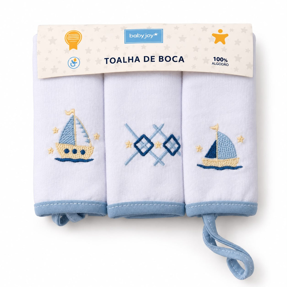 Kit 3 toalhas de boca - BABY CHIC
