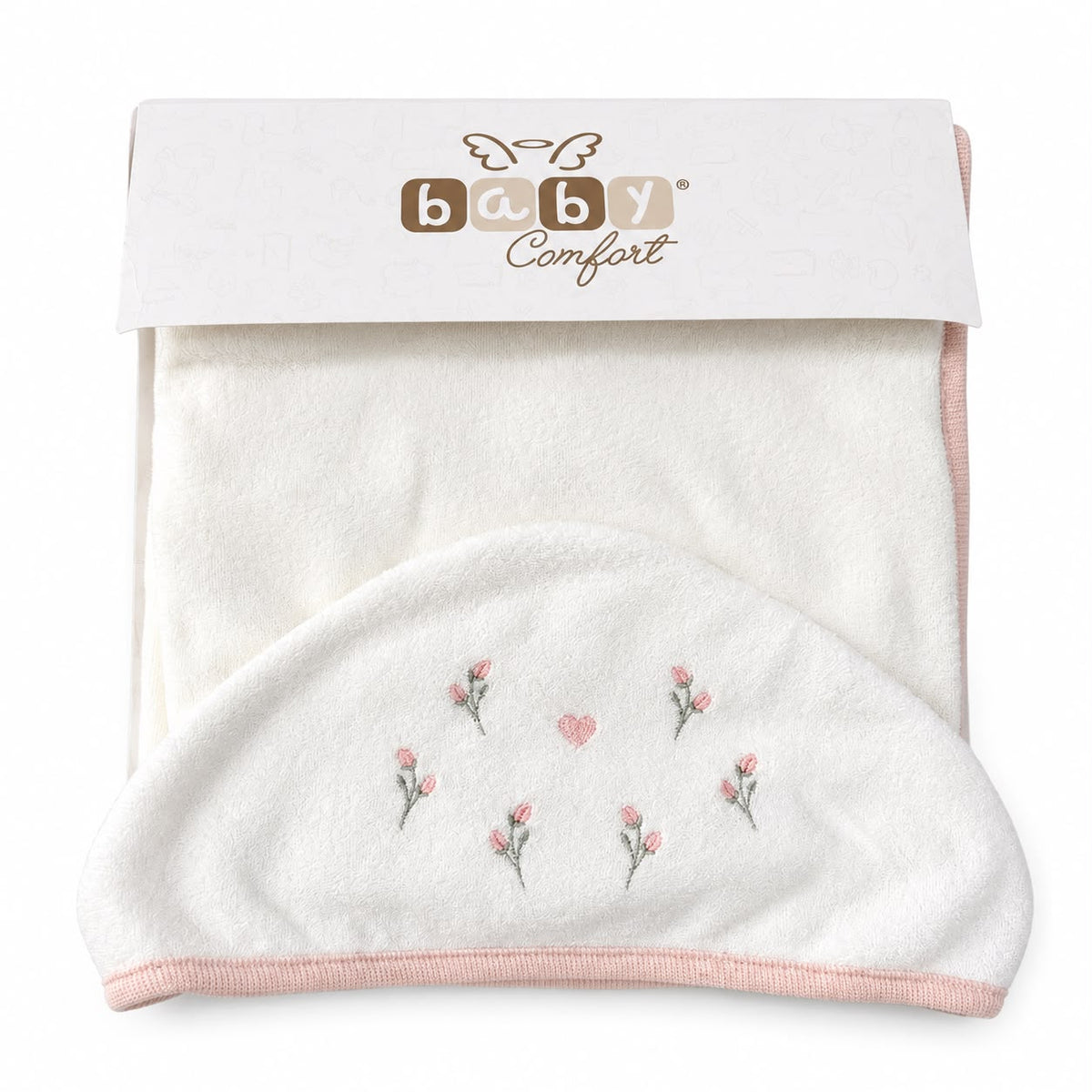 Toalha Banho Baby com Capuz - ANJOS BABY