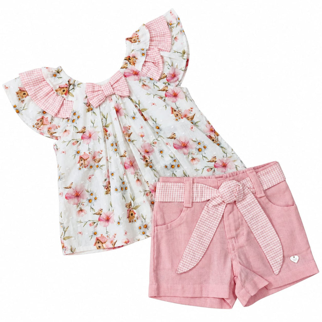 Conjunto Bata e Short Linho - ANJOS BABY
