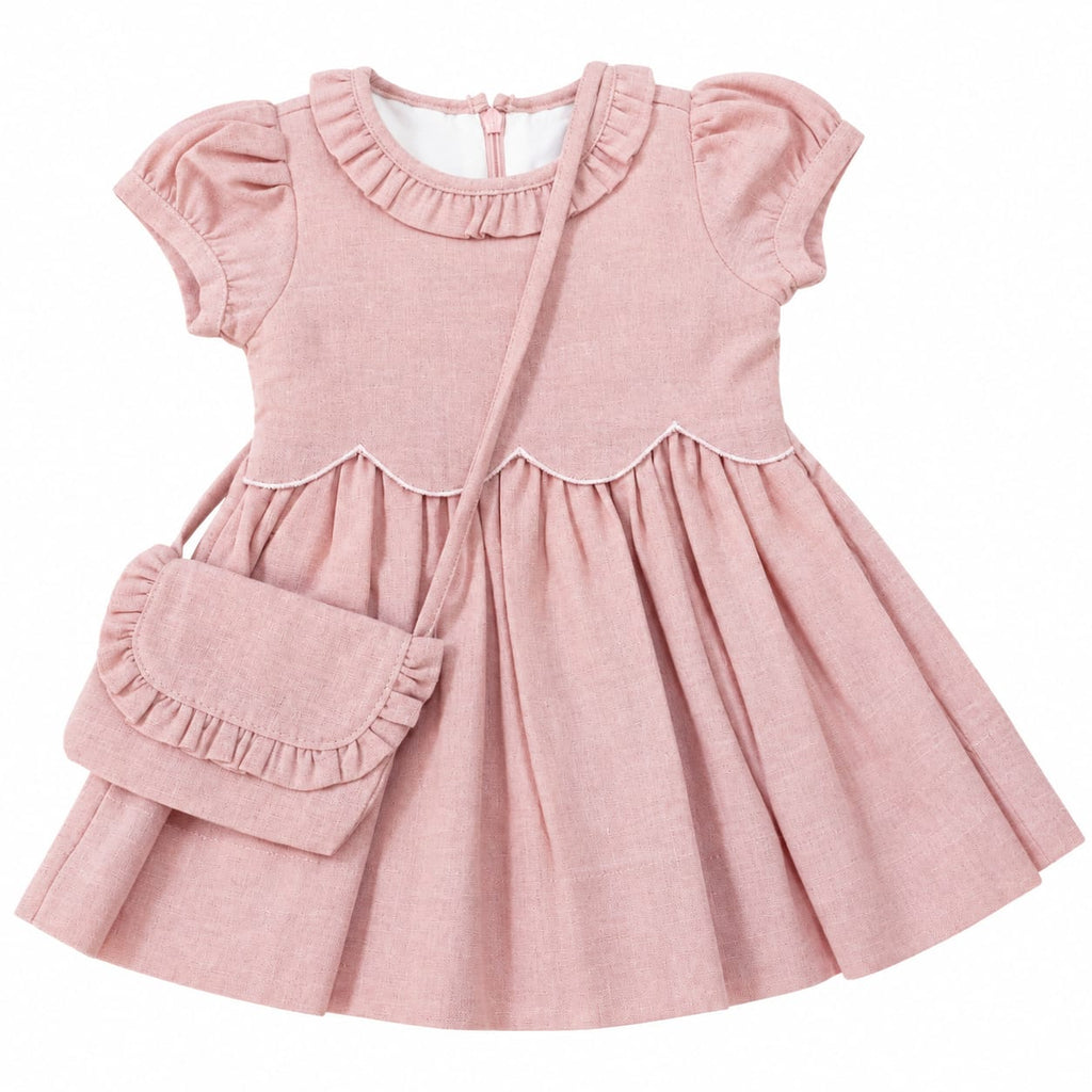 Vestido Viscolinho Rose - ANJOS BABY