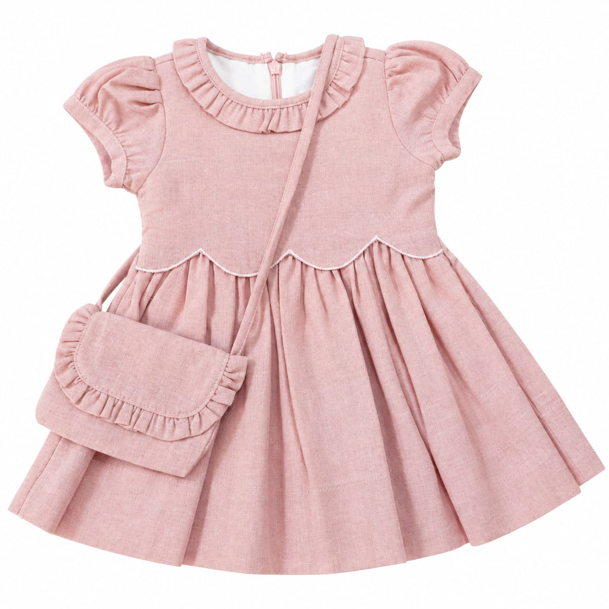 Vestido Viscolinho Rose - ANJOS BABY
