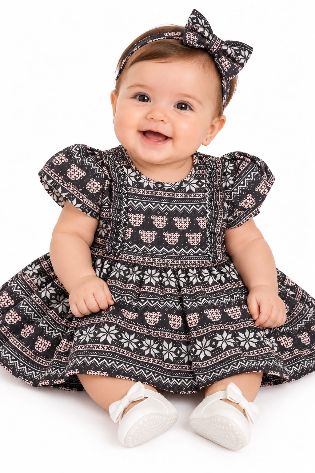 Vestido Malha Cotton Minnie - ANJOS BABY